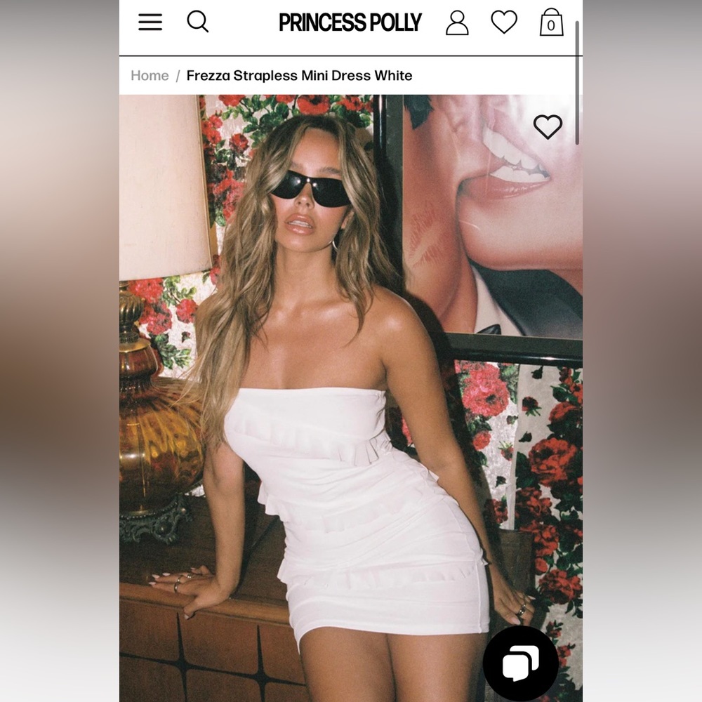 Princess Polly Frezza strapless mini dress